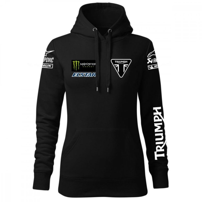 Damska bluza motocyklowa Triumph - czarny - Rozmiar: XS