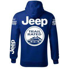 Autóipari Férfi Kapucnis Jeep - Kék