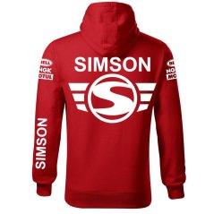 Męska bluza motocyklowa Simson - czerwona