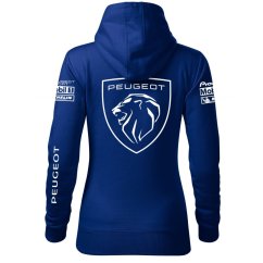 Automobilová Dámská Mikina Peugeot New- Modrá