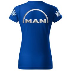 T-shirt Damski MAN - Niebieski
