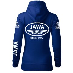 Damska bluza motocyklowa Jawa - niebieski