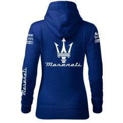 Automobilová Dámská Mikina Maserati - Modrá