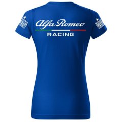 T-shirt Damski Alfa Romeo - Niebieski