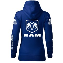 Automobilová Dámská Mikina Dodge Ram - Modrá