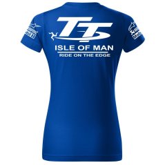 T-shirt Damski TT Isle of Man - Niebieski