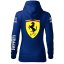 Automobilová Dámská Mikina Ferrari - Modrá - Velikost: S