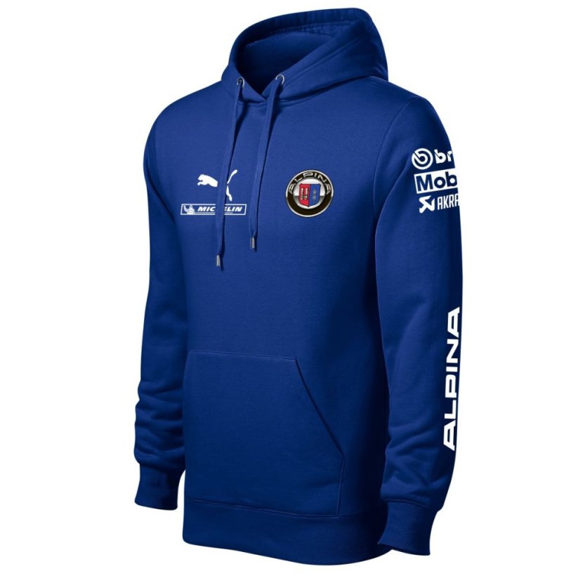 Autóipari Férfi Kapucnis Alpina - Kék - Méret: XL