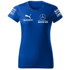 T-shirt Damski Mercedes AMG - Niebieski