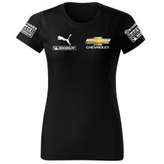 T-shirt Damski Chevrolet - Czarny