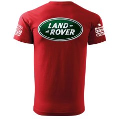 T-shirt Męski Land Rover - Czerwone