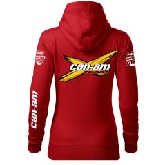 Motoros Női Kapucnis Can Am - Piros