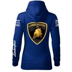 Automobilová Dámská Mikina Lamborghini - Modrá