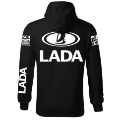 Autóipari Férfi Kapucnis Lada - Fekete