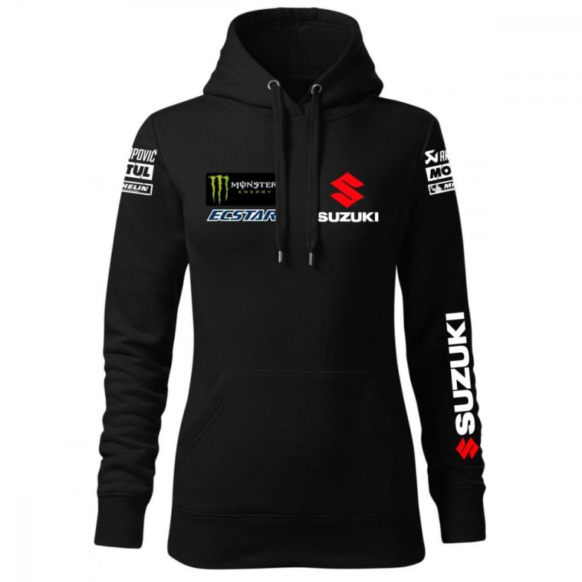 Damska bluza motocyklowa Suzuki-Moto - czarna - Rozmiar: XS