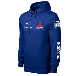 Autóipari Férfi Kapucnis Mitshubishi - Kék