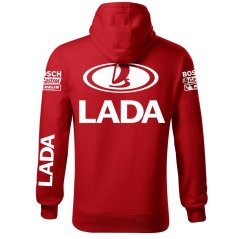 Męska bluza samochodowa Lada - Czerwony