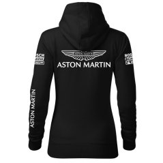 Autóipari Női Kapucnis Aston Martin - Fekete