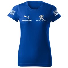 T-shirt Damski Peugeot - Niebieski