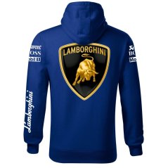 Autóipari Férfi Kapucnis Lamborghini - Kék