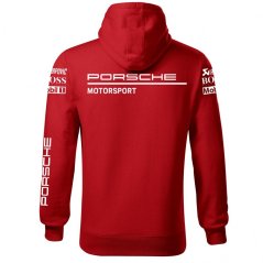 Autóipari Férfi Kapucnis Porsche - Piros