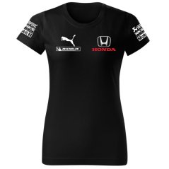 Női Póló Honda Auto - Fekete