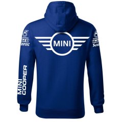 Męska bluza samochodowa Mini Cooper - Niebieski
