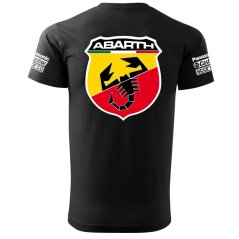 T-shirt Męski Fiat Abarth - Czarny