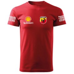 T-shirt Męski Fiat Abarth - Czerwone