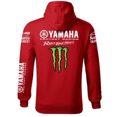 Motoros Férfi Kapucnis Yamaha - Piros