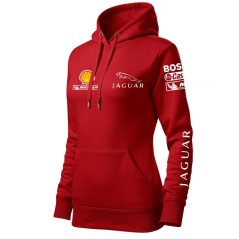 Bluza samochodowa dla kobiet Jaguar - czerwona