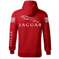 Męska bluza samochodowa Jaguar - Czerwony
