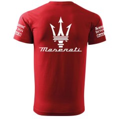 T-shirt Męski Maserati - Czerwone