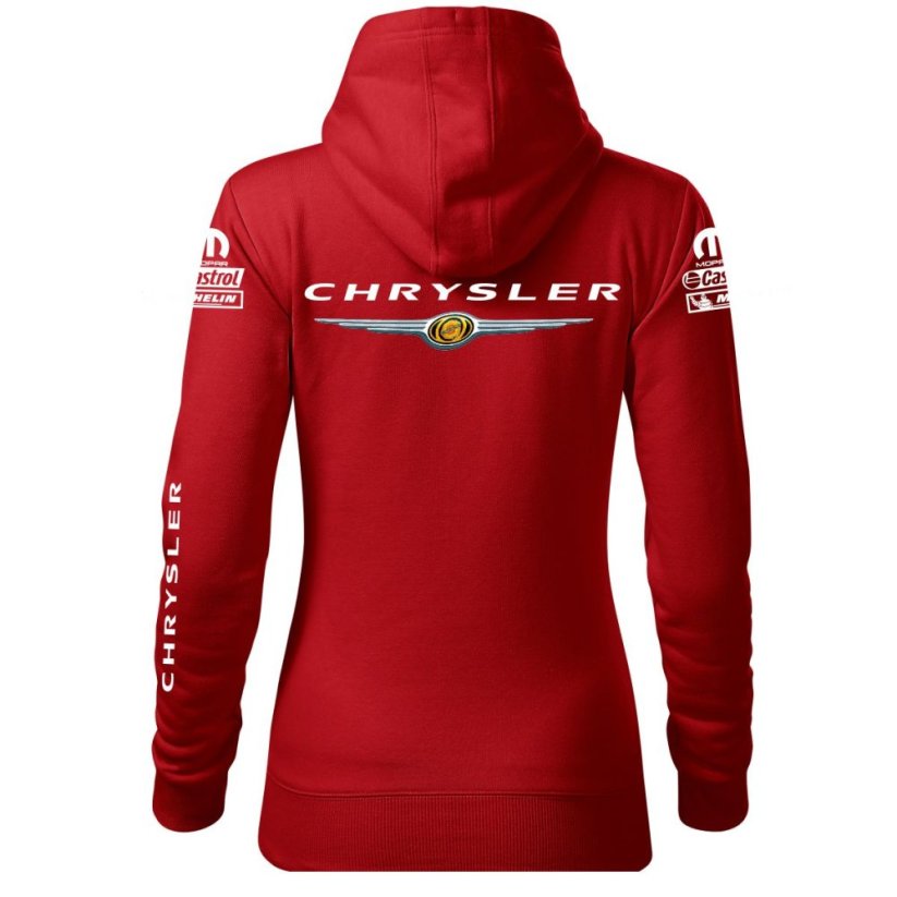 Bluza samochodowa dla kobiet Chrysler - czerwona - Rozmiar: XS