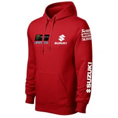 Męska bluza motocyklowa Suzuki-Moto - czerwona