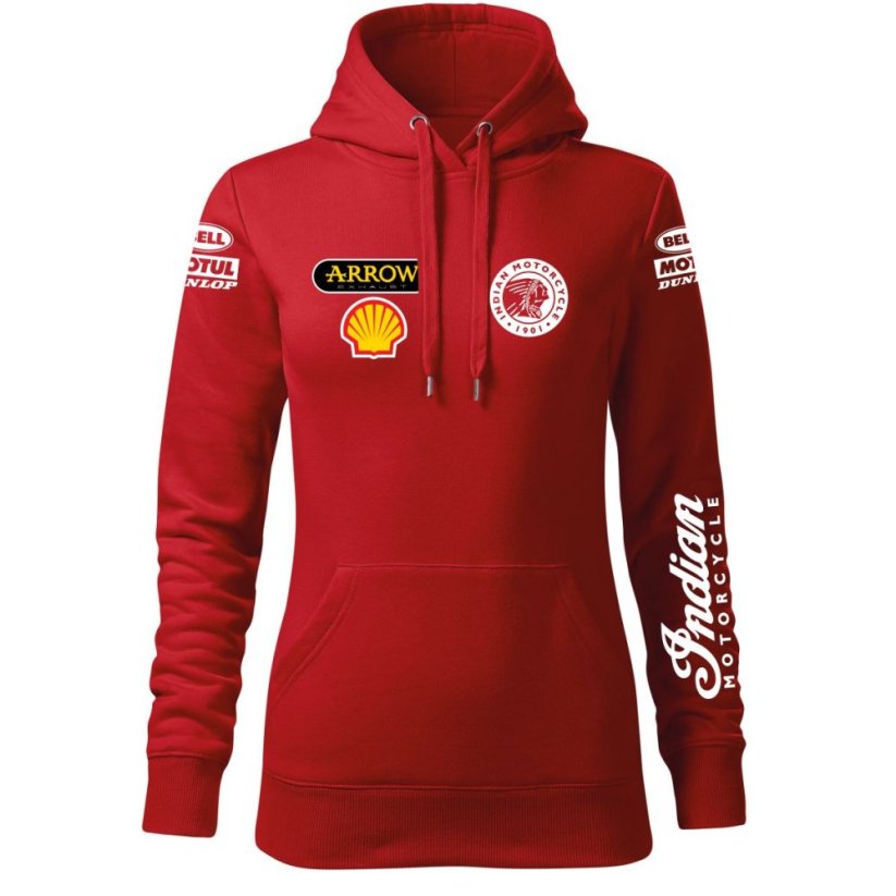 Damska bluza motocyklowa Indian Motorcycle - czerwona