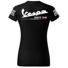T-shirt Damski Vespa - Czarny