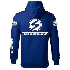 Męska bluza samochodowa Trabant - Niebieski