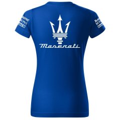 T-shirt Damski Maserati - Niebieski