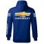 Autóipari Férfi Kapucnis Chevrolet - Kék - Méret: 4XL