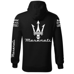 Autóipari Férfi Kapucnis Maserati - Fekete