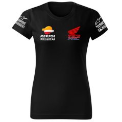 T-shirt Damski Honda Moto - Czarny