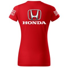 Női Póló Honda Auto - Piros