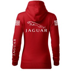 Bluza samochodowa dla kobiet Jaguar - czerwona