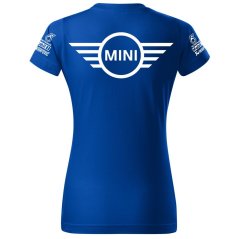 T-shirt Damski Mini Cooper - Niebieski