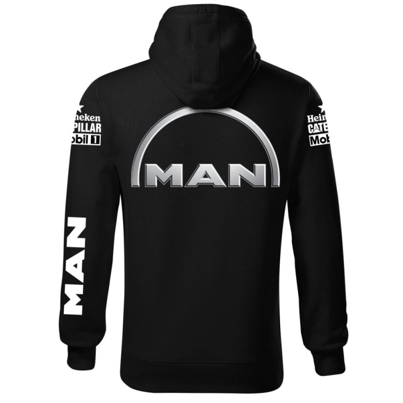 Autóipari Férfi Kapucnis Man - Fekete - Méret: 4XL