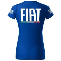 T-shirt Damski Fiat - Niebieski