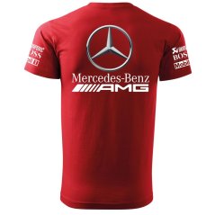 T-shirt Męski Mercedes AMG - Czerwone