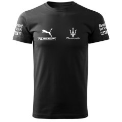 T-shirt Męski Maserati - Czarny