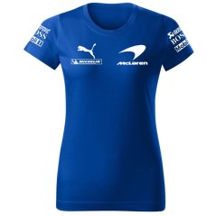 T-shirt Damski Mclaren - Niebieski